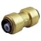 Apollo 3/8 in. (1/2 in. O.D.) Brass Push-To-Connect Coupling FSBC38 - alternate 1